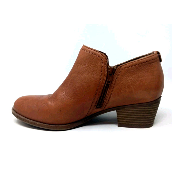 Naturalizer Zarie Women' Sz 9.5M Ankle Boots Booties Brown Zip Up Casual Comfort - Picture 3 of 8